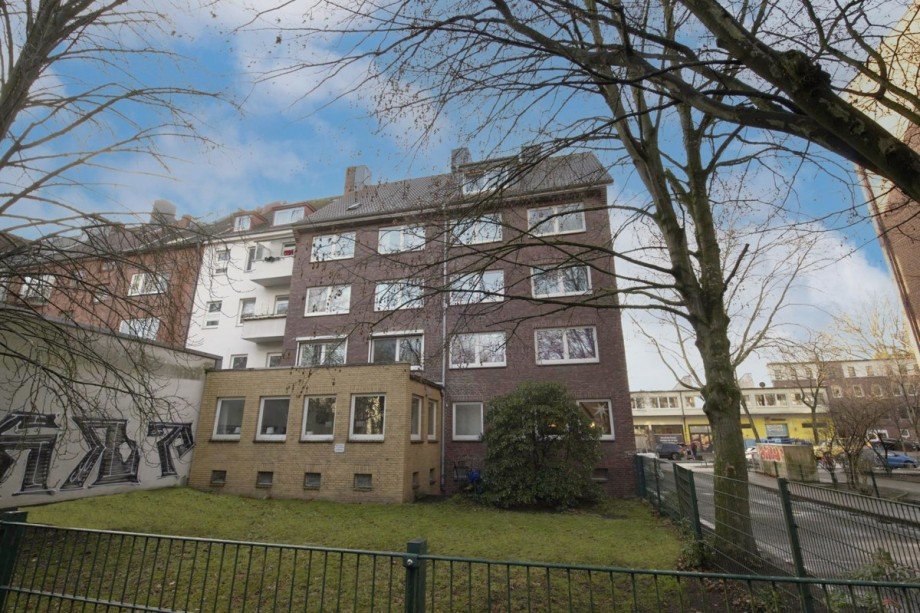 R�ckseite Wohn- / Gesch�ftshaus Hamburg