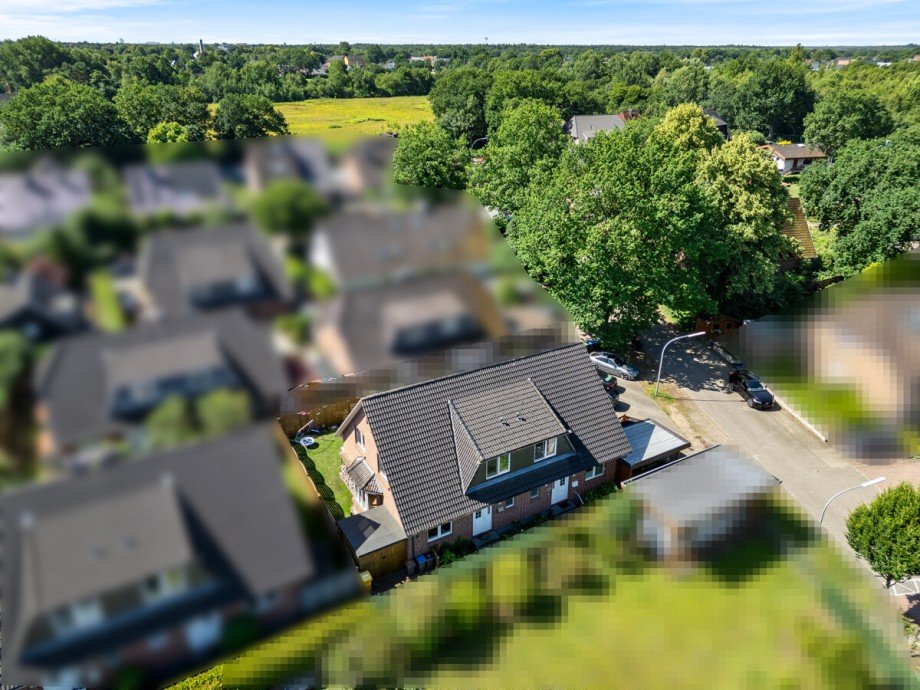 Luftbild Doppelhaush�lfte Norderstedt