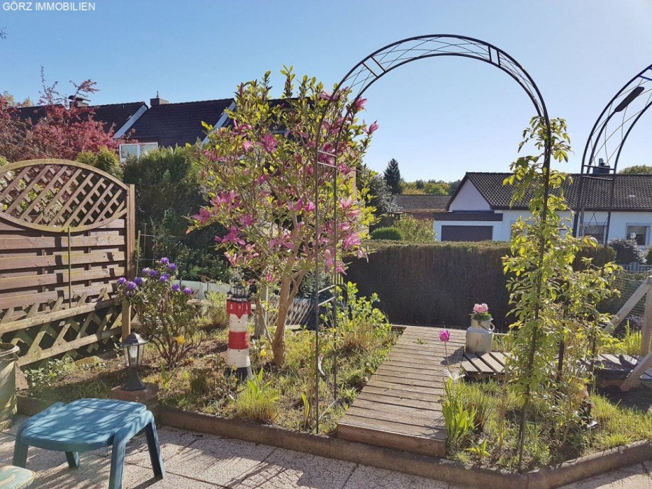 Blick von der Terrasse Reihenendhaus Norderstedt