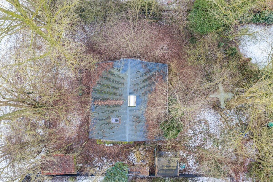 Drohnenfoto-Grundst�ck Einfamilienhaus Sieversh�tten