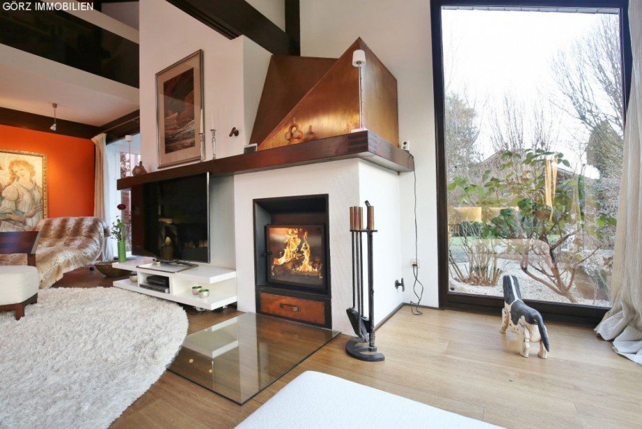 wasserf�hrender Kamin Einfamilienhaus Sieversh�tten