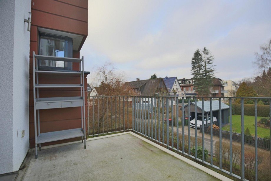 Blick vom Balkon Etagenwohnung Hamburg
