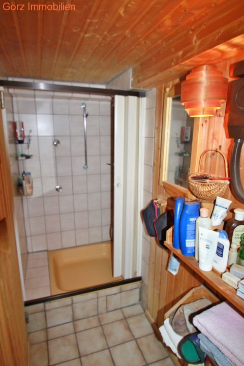 Die Dusche neben der Sauna im Keller Doppelhaush�lfte Norderstedt