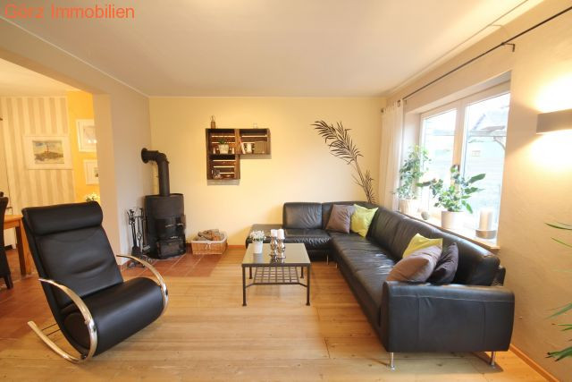 EG - Wohnzimmer mit Kamin Reihenhaus Quickborn-Heide