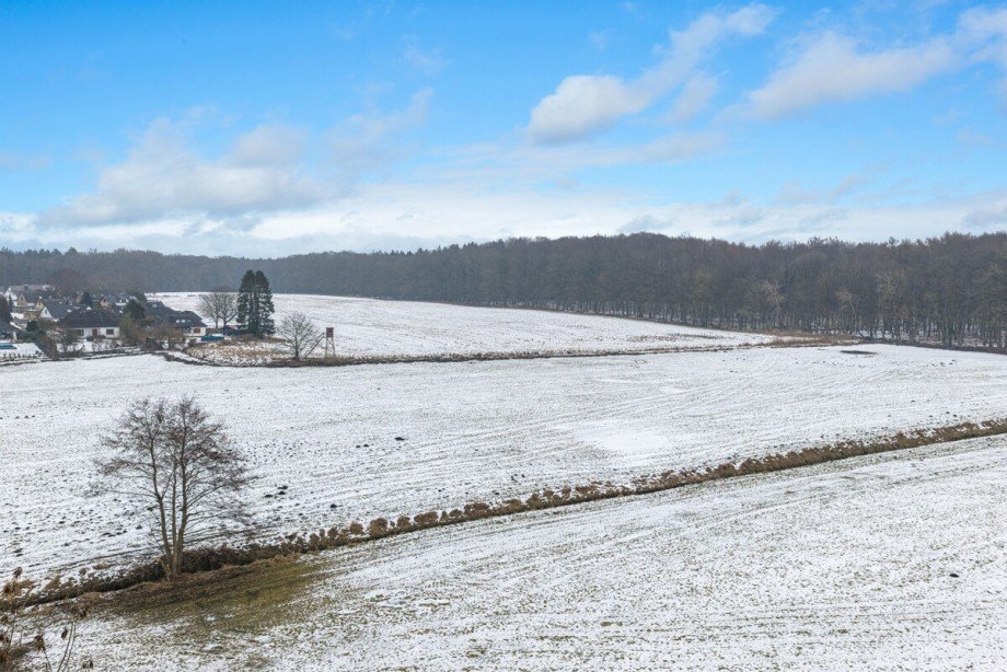 Drohnenfoto angrenzendes Feld Einfamilienhaus Sieversh�tten