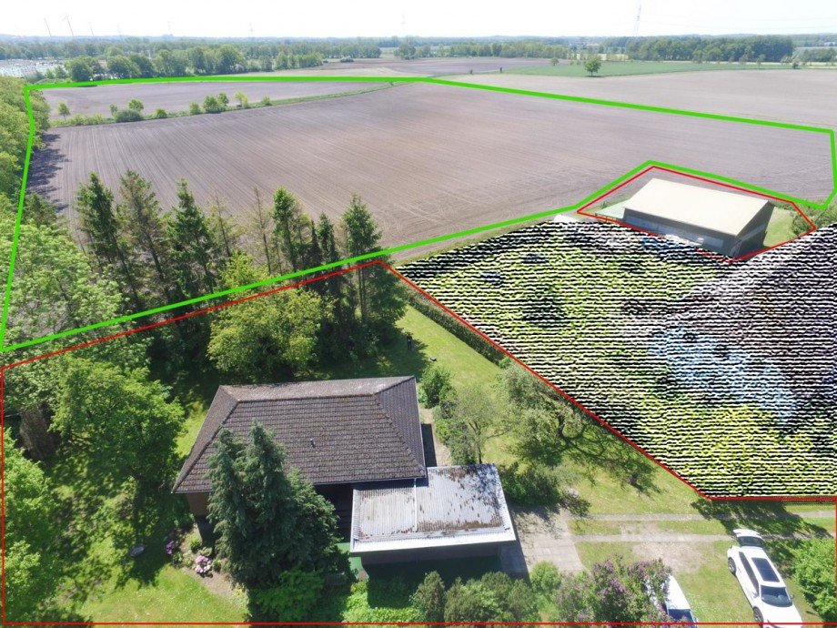 Vogelperspektive Bungalow Gro�enaspe