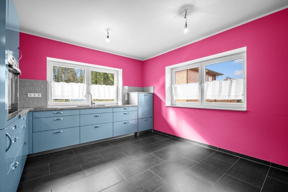 gro�e Doppelfensterelemente Einfamilienhaus Gro�enaspe