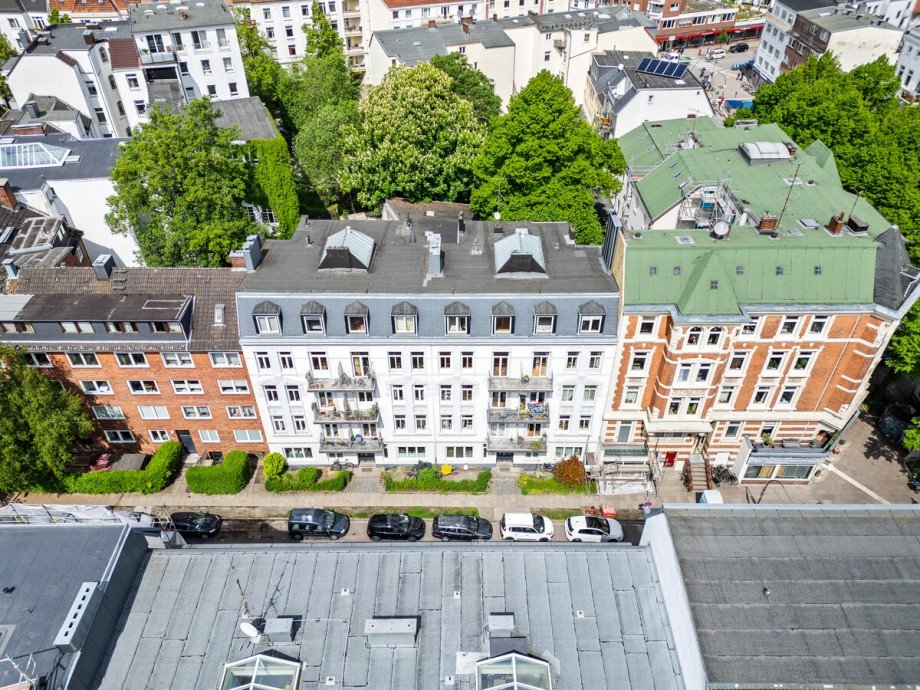 Drohnenfoto Etagenwohnung Hamburg
