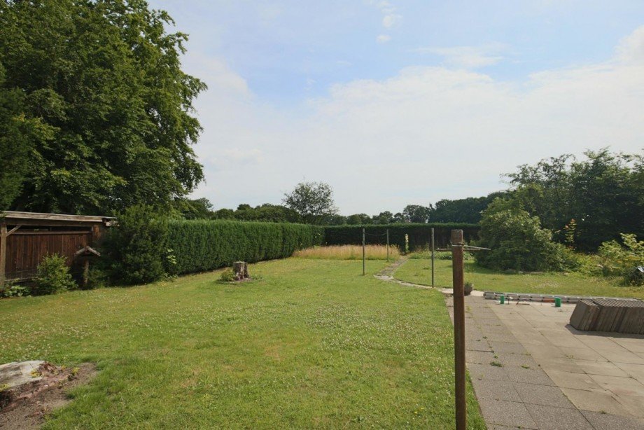 Blick Richtung Feld Wohngrundst�ck Norderstedt / Harksheide