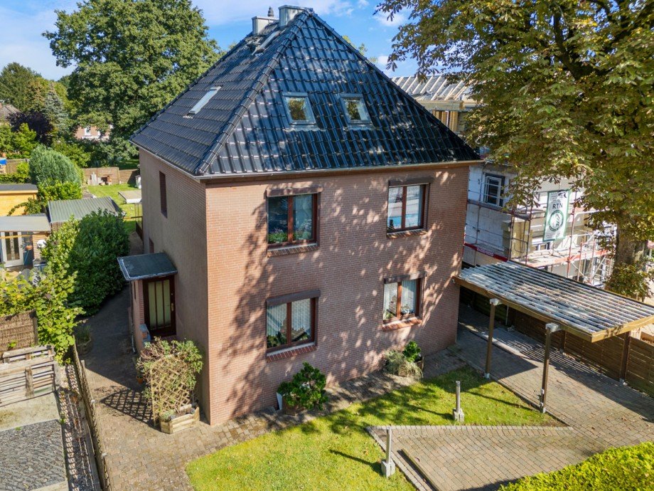 Drohnenaufnahme Zweifamilienhaus Hamburg