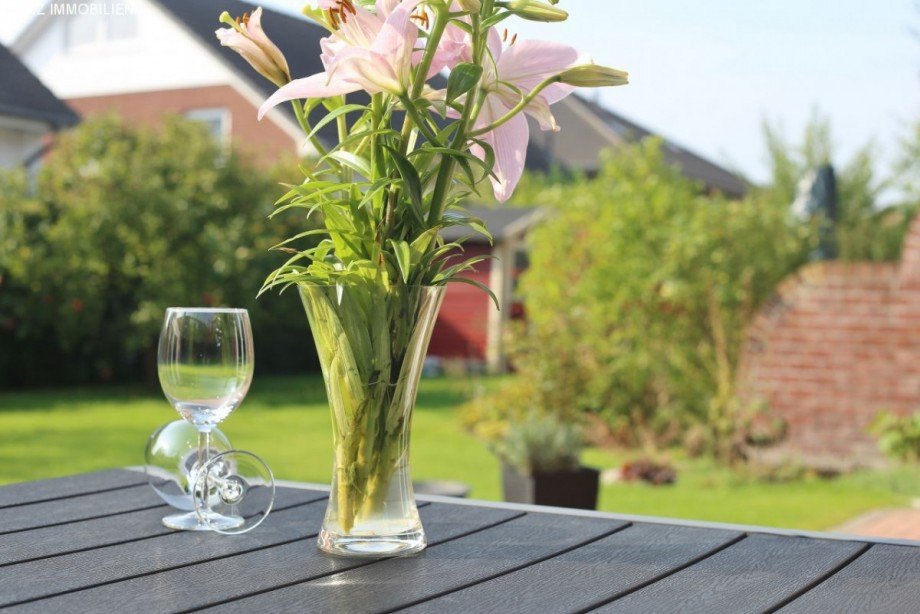Terrasse Doppelhaush�lfte Pinneberg