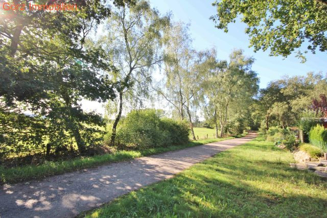 Der angrenzende Wanderweg mit direkter Feldrandlage Reihenendhaus Quickborn-Heide