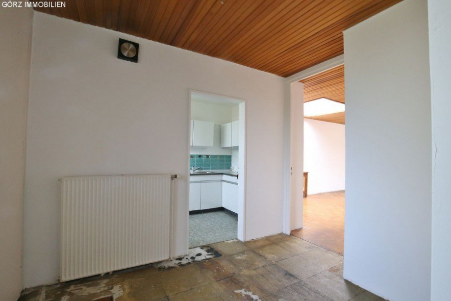 Blick in K�che und Wohnbereich Bungalow Norderstedt