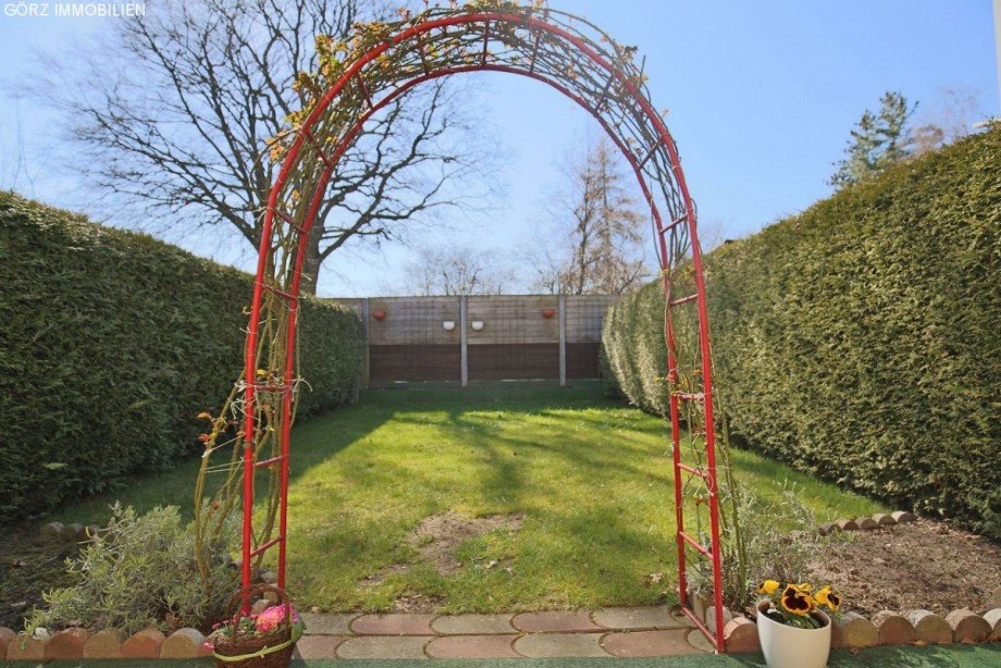Blick in den Garten Reihenhaus Barmstedt