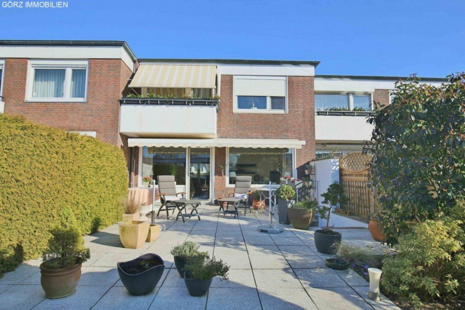 R�ckansicht Reihenmittelhaus Norderstedt