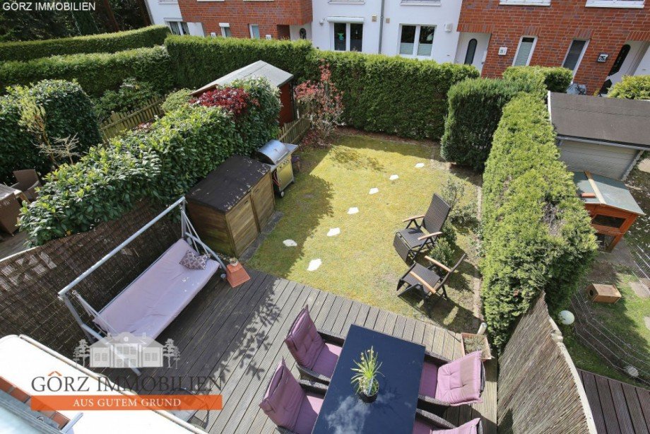 Blick auf die sch�ne Terrasse! Stadthaus Hamburg