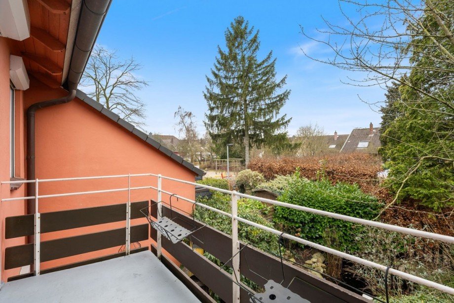 Blick vom Balkon Reihenmittelhaus Norderstedt