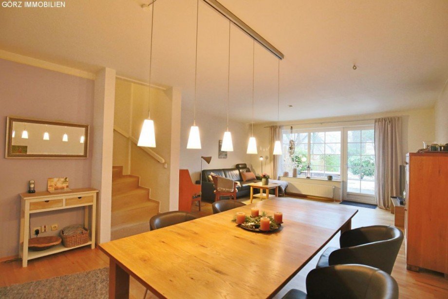 Helles Wohnzimmer Reihenhaus Norderstedt