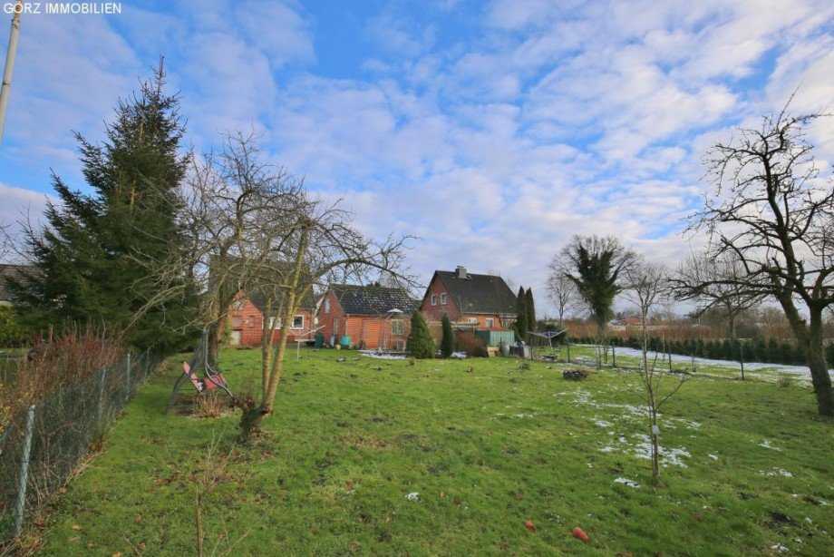 Blick von Garten zum Haus Einfamilienhaus Brande-H�rnerkirchen