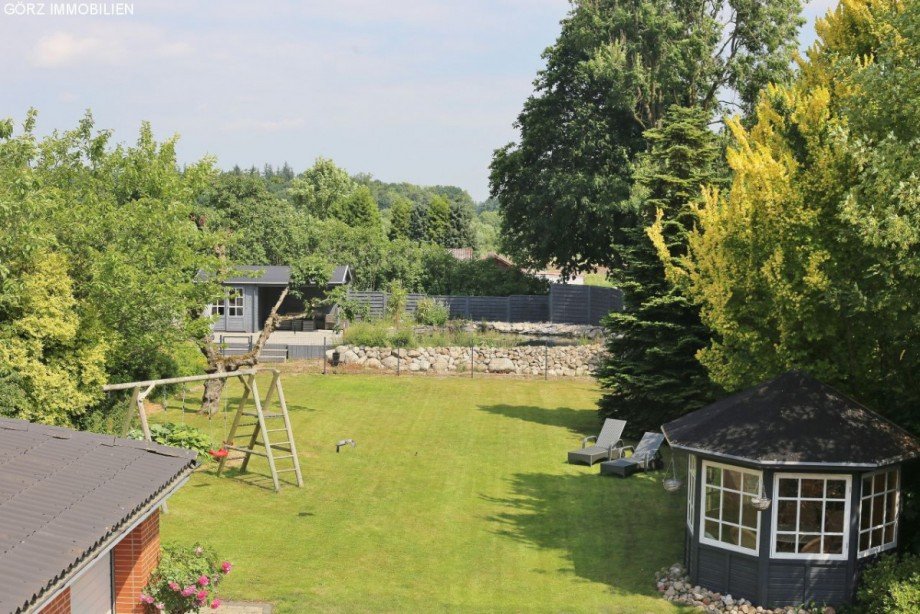 Blick in den Garten Villa Hanerau-Hademarschen
