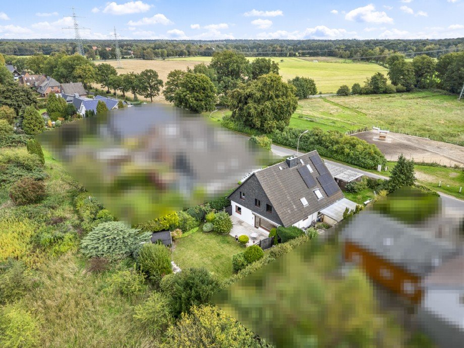 Gr�ne Umgebung Doppelhaush�lfte Norderstedt