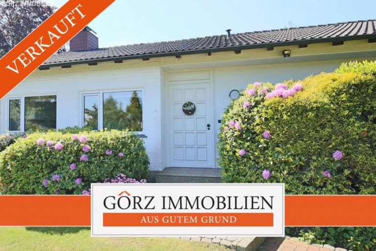  Quickborn Einfamilienhaus *VERKAUFT* - Ebenerdiges Einfamilienhaus in idyllischer beliebter Wohnlage vor den Toren Hamburgs in Quickborn