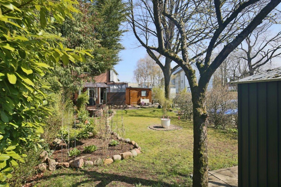 Blick vom hinteren Garten Reihenendhaus Norderstedt