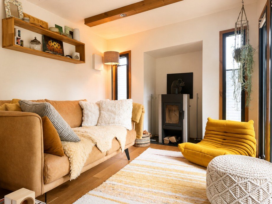gem�tlicher Wohnbereich mit Kamin Haus Itzstedt