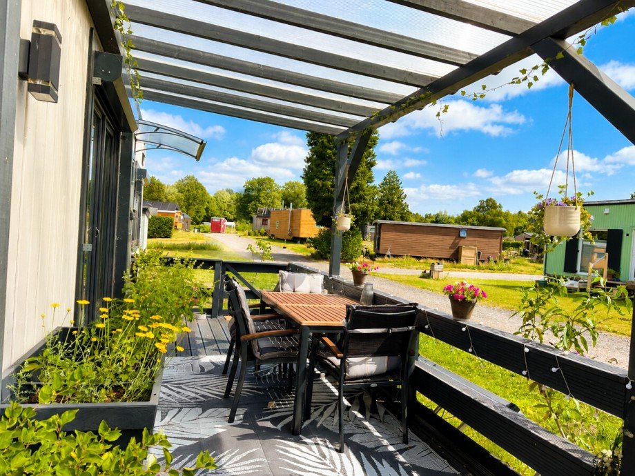 S�dterrasse mit Sitzgelegenheiten Haus Itzstedt
