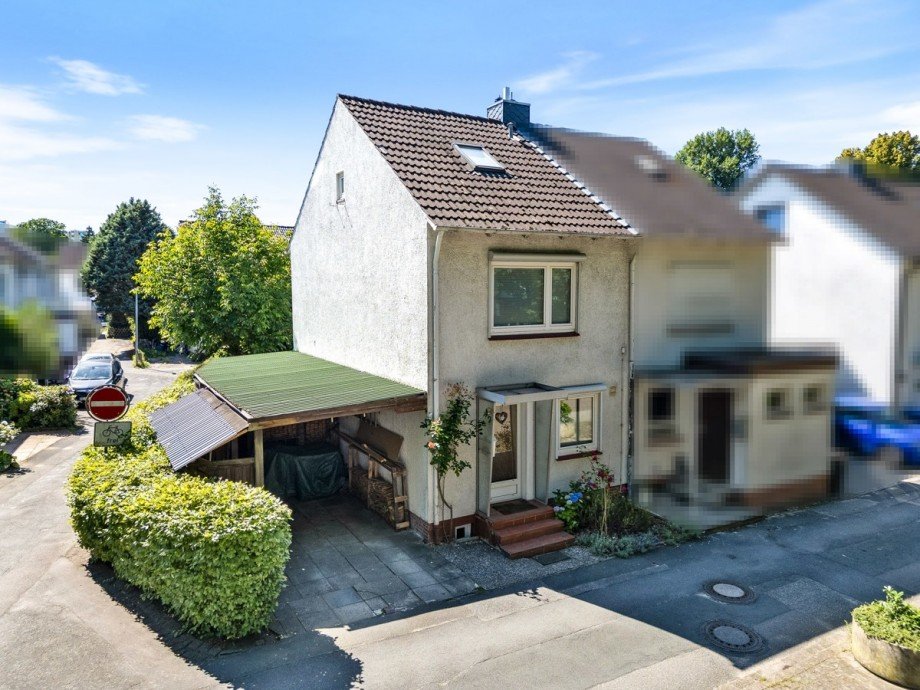 Ansicht seitlich Reihenendhaus Norderstedt