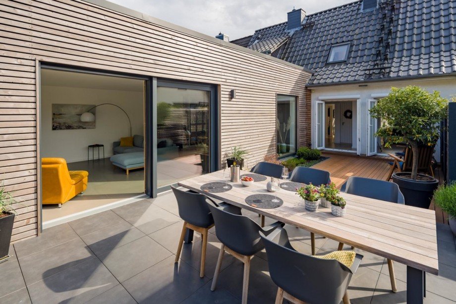 Terrasse Doppelhaush�lfte Norderstedt