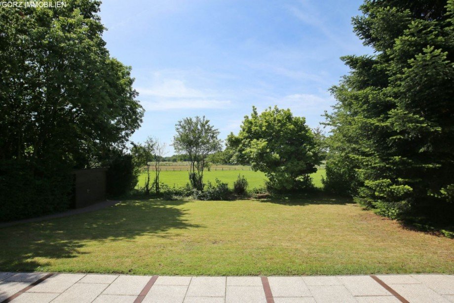 Blick von der Terrasse Einfamilienhaus Norderstedt
