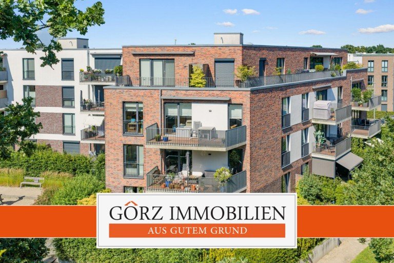 Norderstedt Etagenwohnung Embacherhöfe Norderstedt-Garstedt: Moderne 4-Zi.-ETW mit Südwest-Balkon, TG & Lift