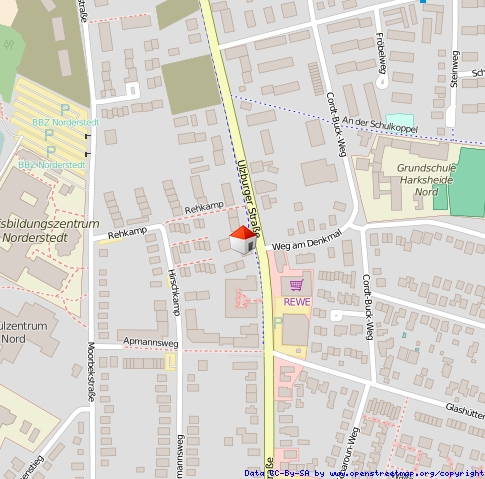 Lageplan Maisonettewohnung Norderstedt