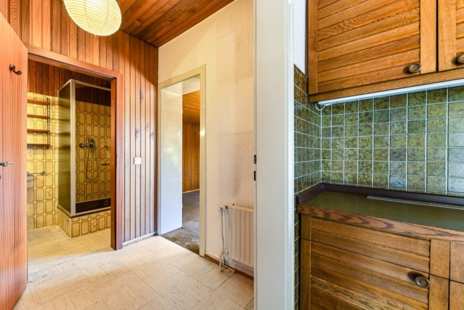 Blick von der K�che in den Anbau Einfamilienhaus Norderstedt / Glash�tte