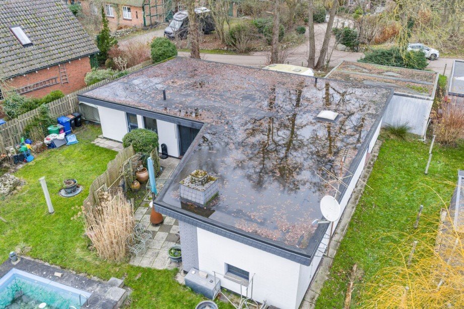Luftbildansicht Bungalow H�ttblek
