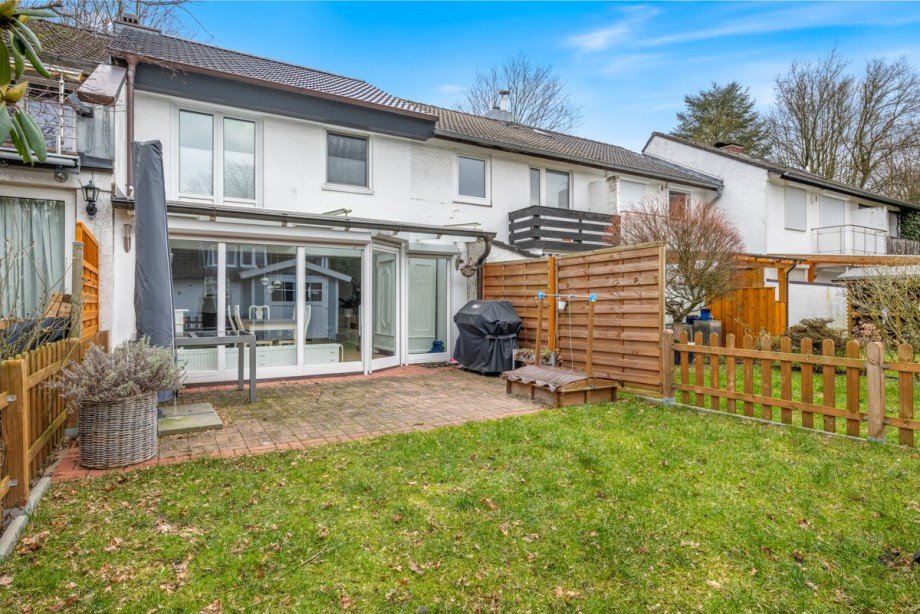 Ansicht vom Garten Reihenmittelhaus Hamburg Rahlstedt