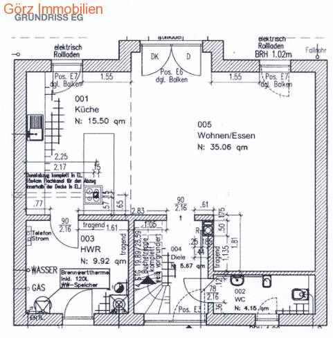 Grundriss EG Einfamilienhaus Tangstedt