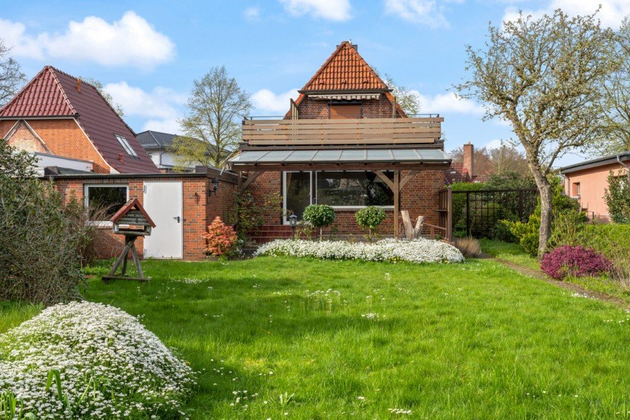 R�ckansicht Einfamilienhaus Norderstedt