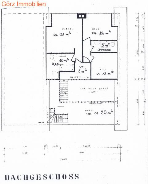 Grundriss OG Einfamilienhaus Quickborn-Heide