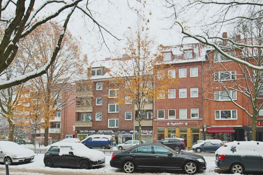 Stra�enansicht Wohn- / Gesch�ftshaus Hamburg