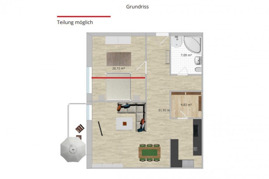 Grundriss Etagenwohnung Barmstedt