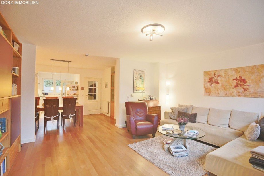 Wohnzimmer mit Essbereich Reihenmittelhaus Ellerau