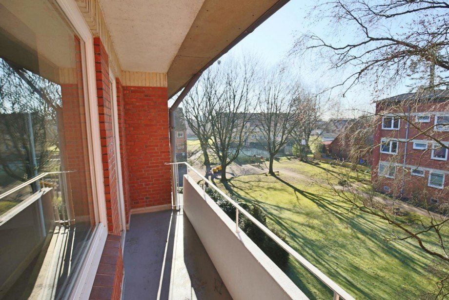 Blick vom Balkon Etagenwohnung Barmstedt
