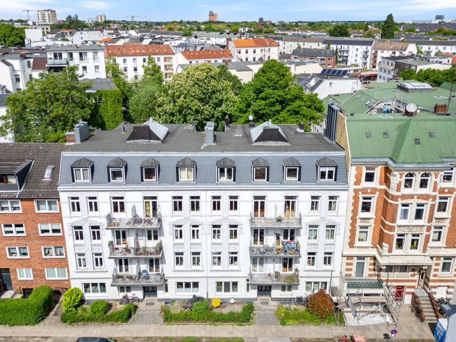 Drohnenfoto Etagenwohnung Hamburg