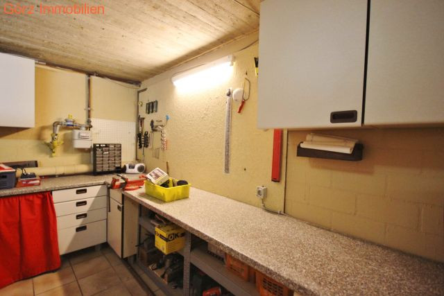 Werkbank im Keller Einfamilienhaus Ellerau