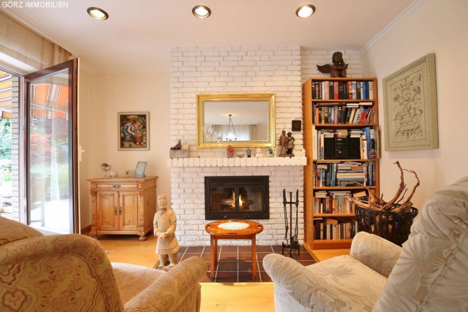 gem�tliche Kaminecke Bungalow Appen