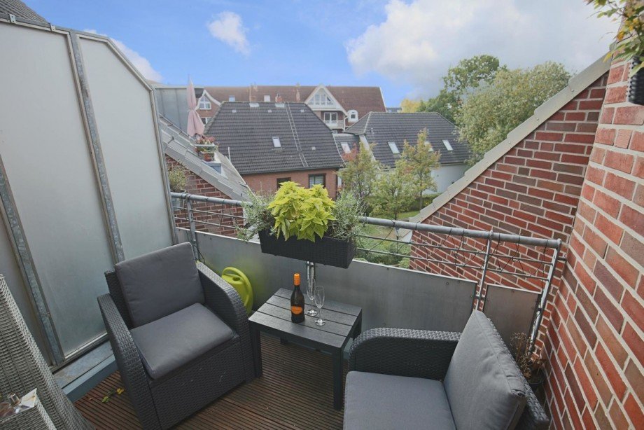 ruhiger Balkon Maisonettewohnung Norderstedt