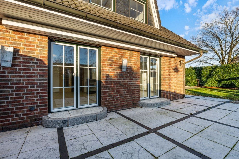 Ansicht Terrasse Doppelhaush�lfte Kisdorf